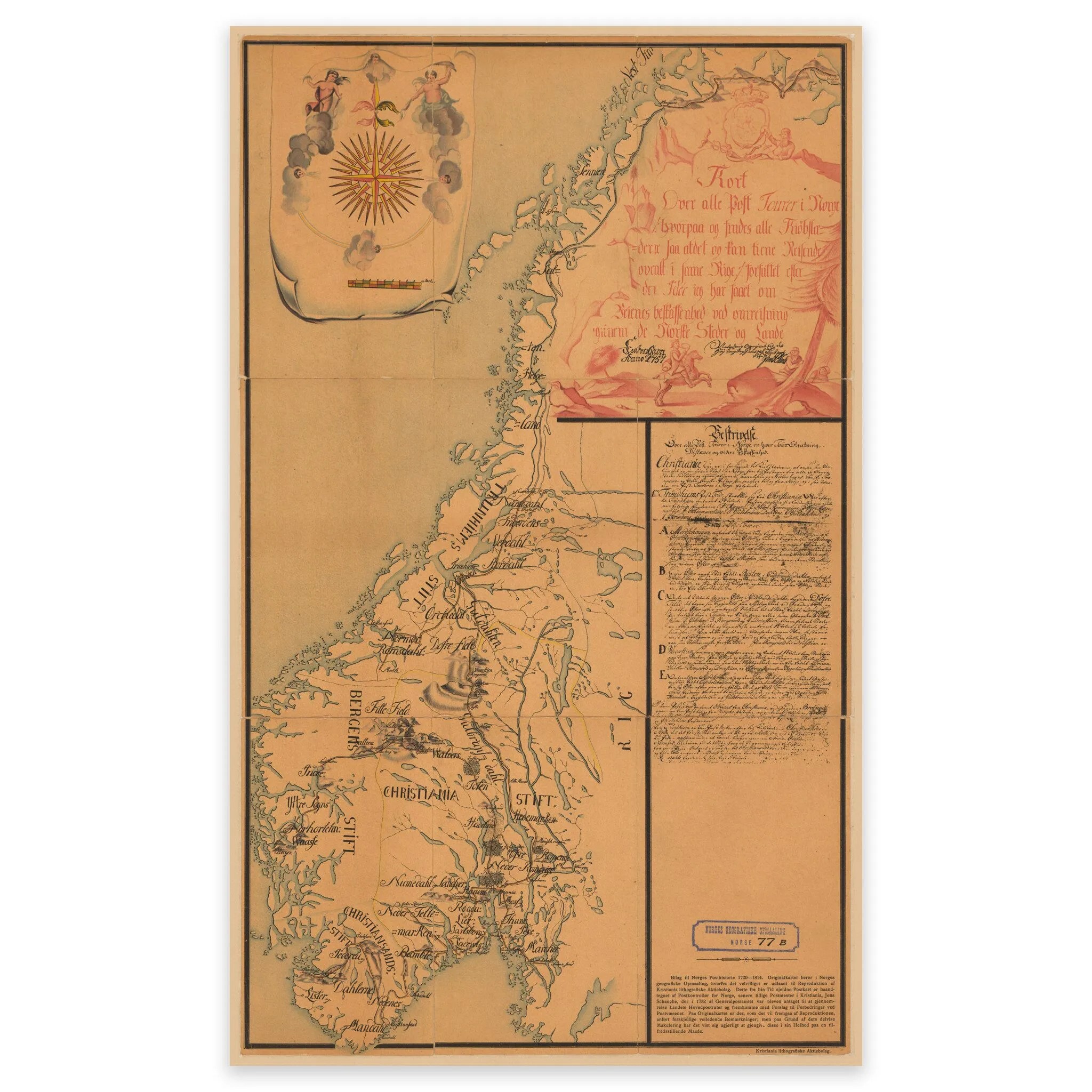 Postrutene i Norge anno 1759