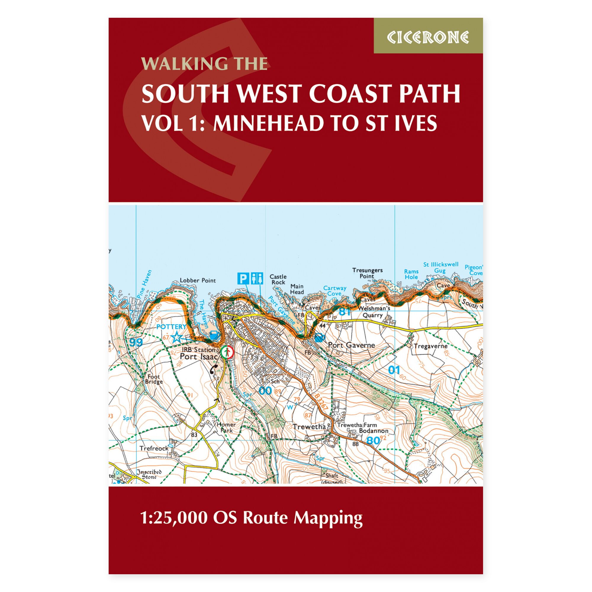 Forside av South West Coast Path Map Booklet - Vol 1: Minehead to St Ives