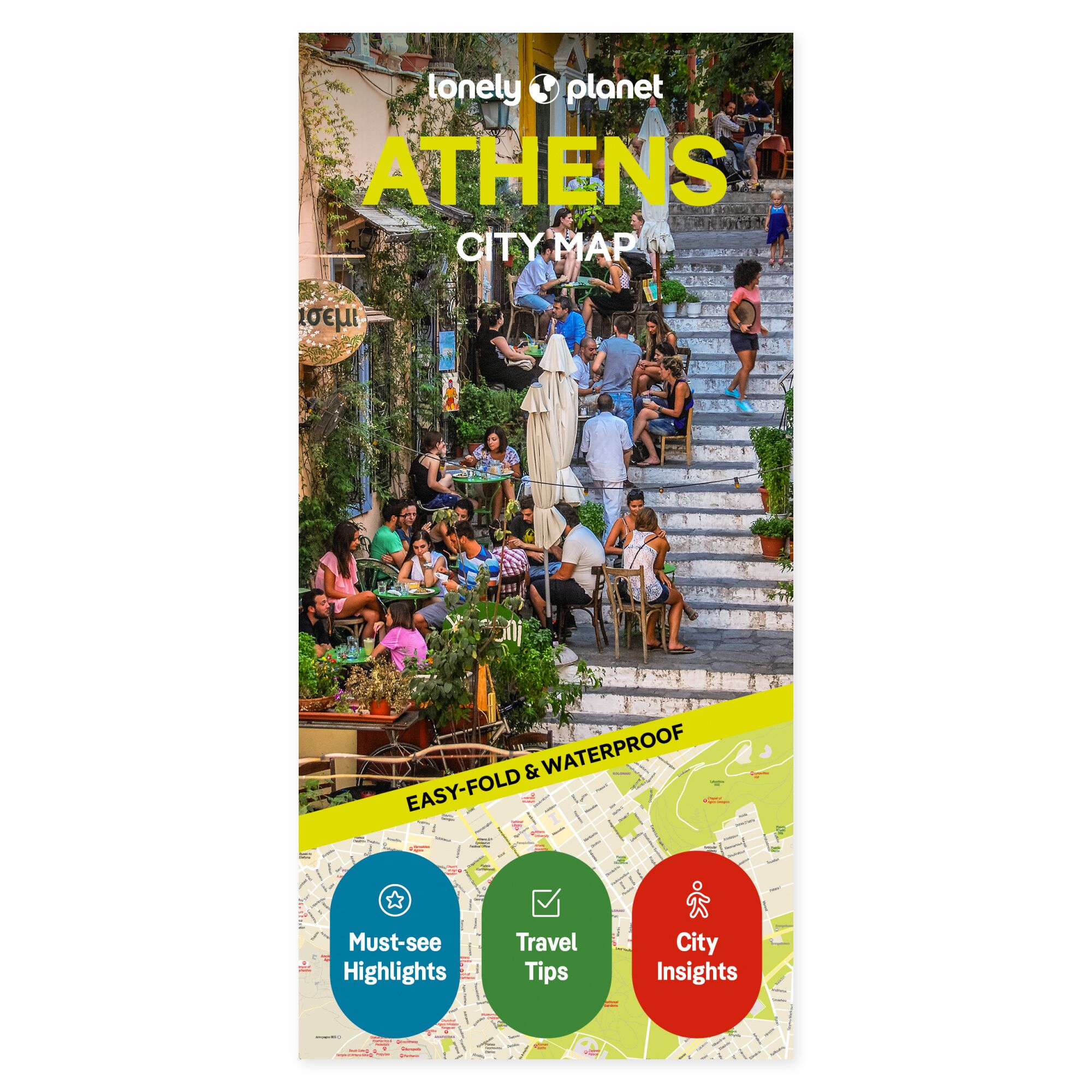 Athen – bykart (engelsk) – Lonely Planet – omslag