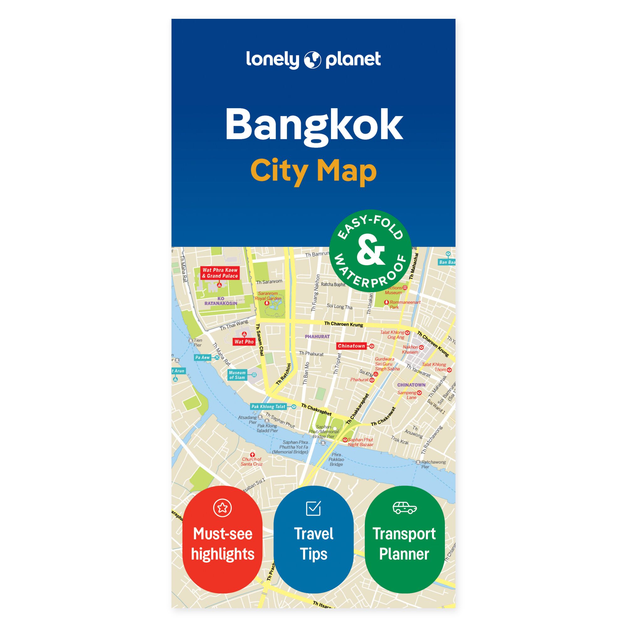 Bangkok – bykart (engelsk) – Lonely Planet – omslag