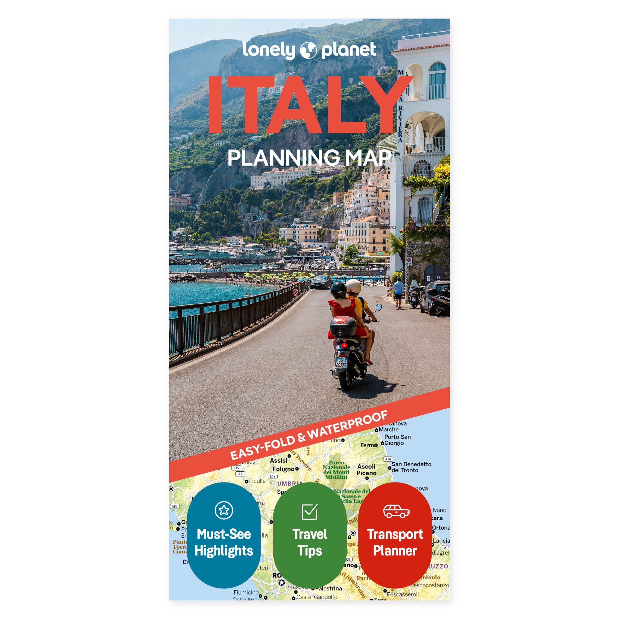 Lonely Planet Italy Planning Map – omslag