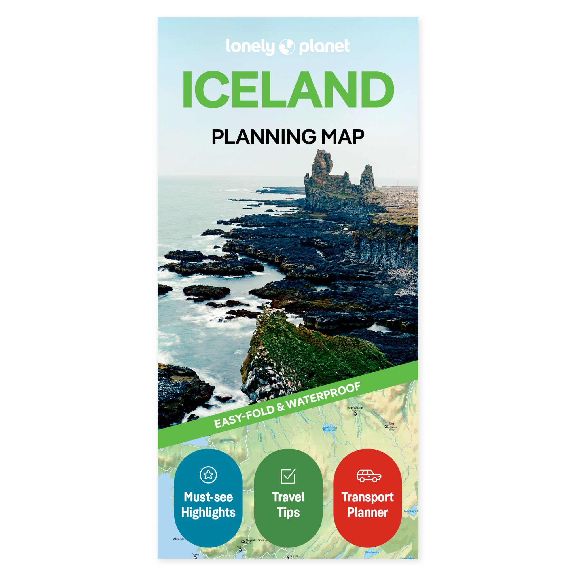 Lonely Planet Iceland Planning Map – omslag