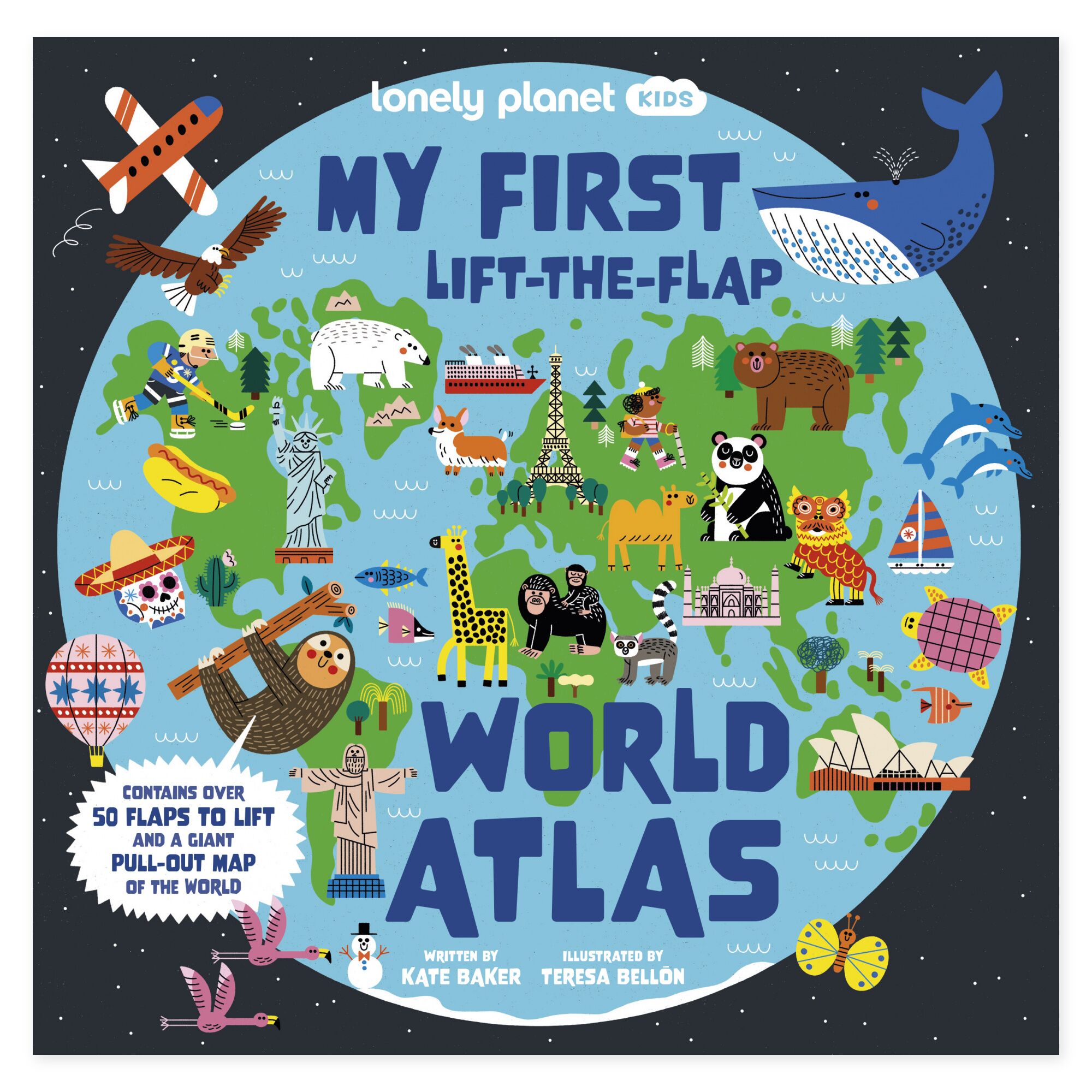 Lonely Planet Kids My First Lift-the-Flap World Atlas – omslag