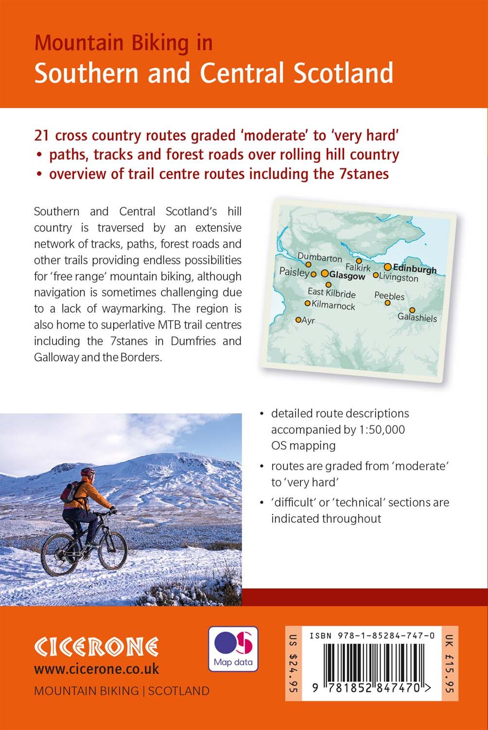 Bakside av Mountain Biking in Southern and Central Scotland