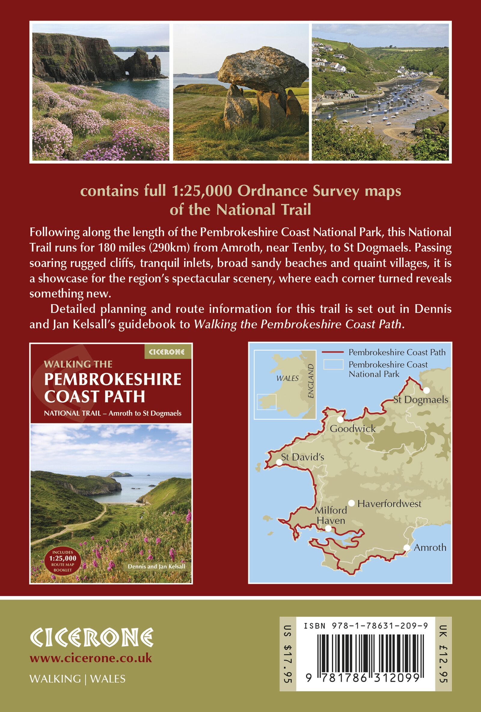 Bakside av Pembrokeshire Coast Path Map Booklet