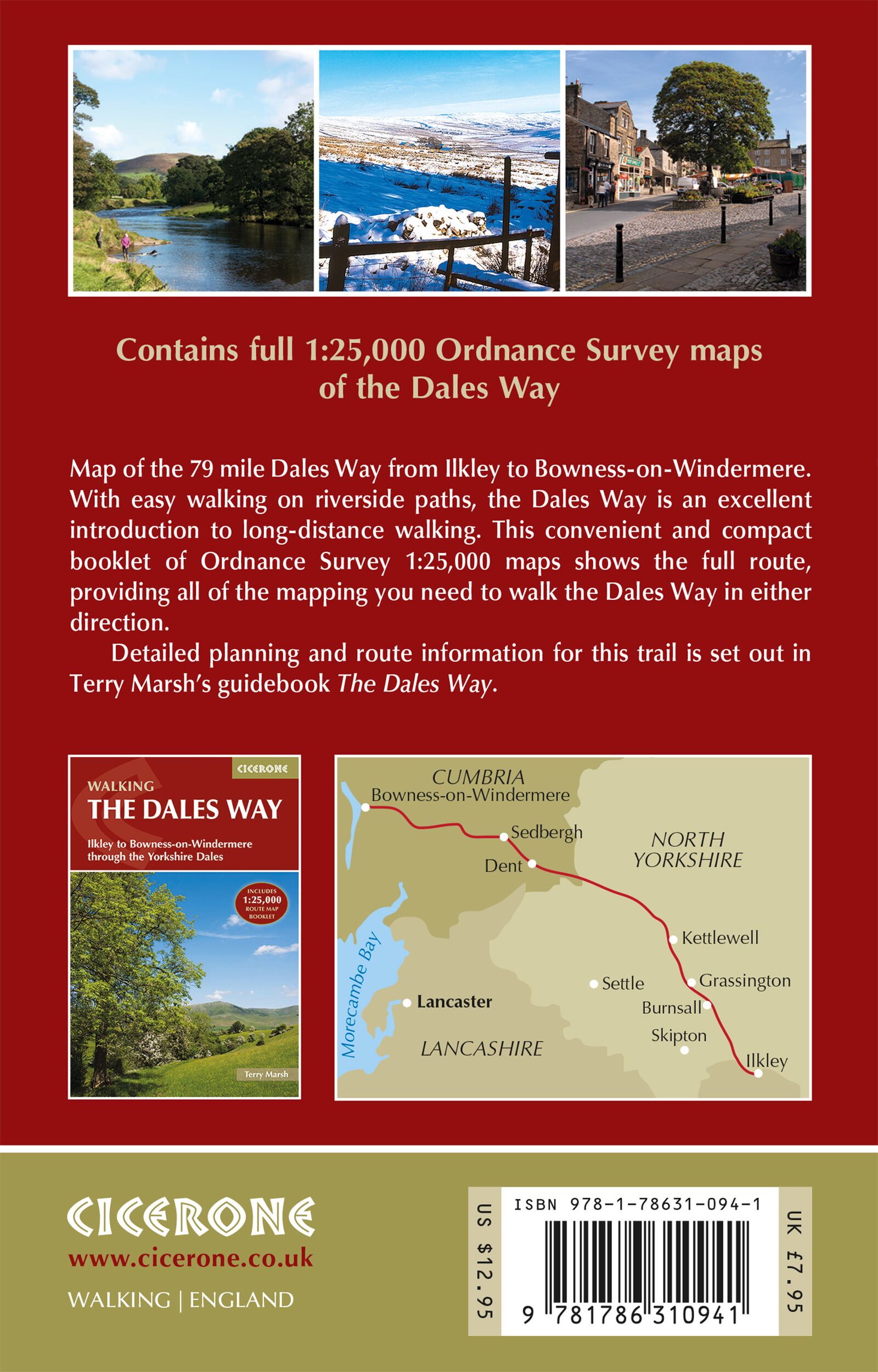 Bakside av The Dales Way Map Booklet