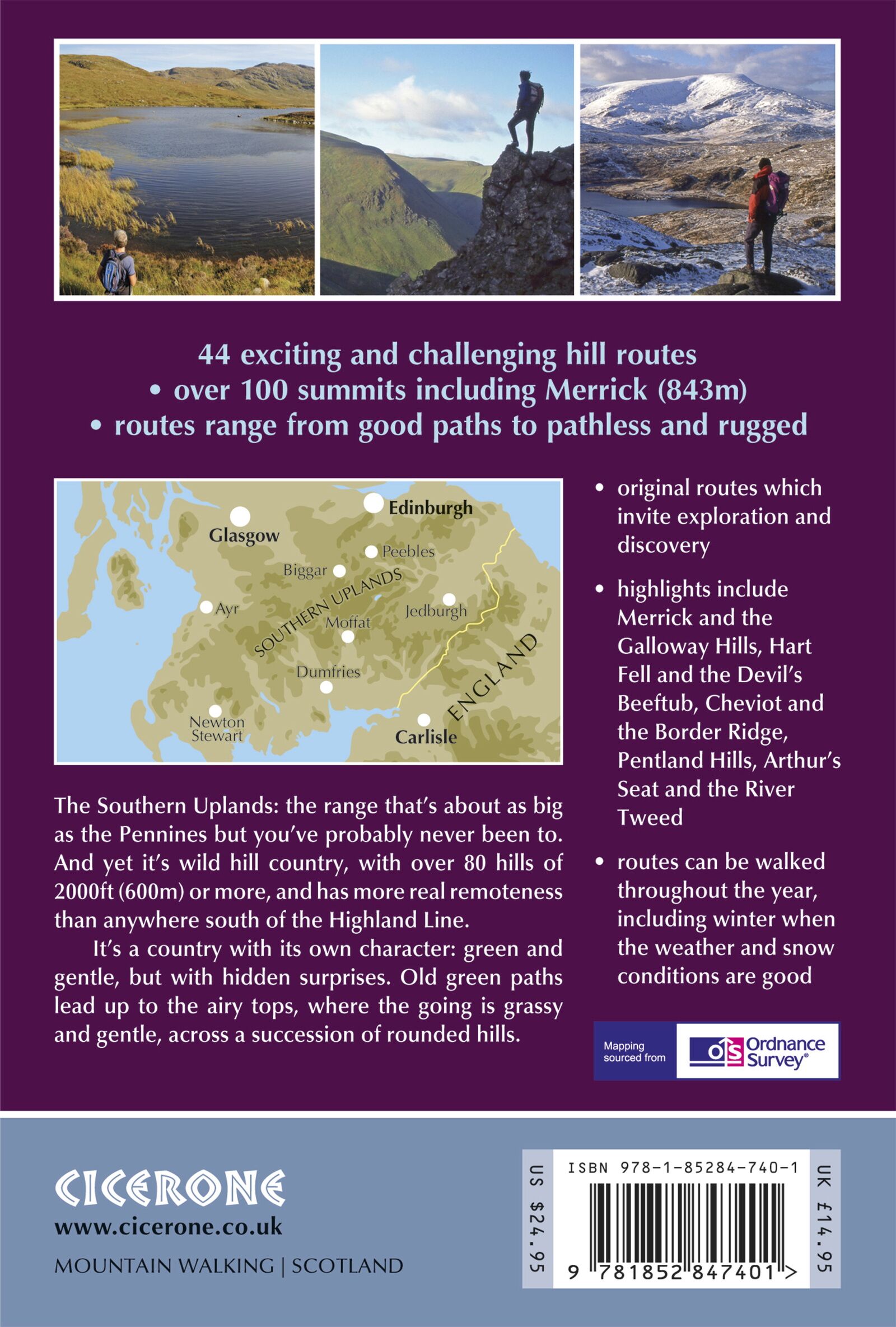 Bakside av Walking in the Southern Uplands