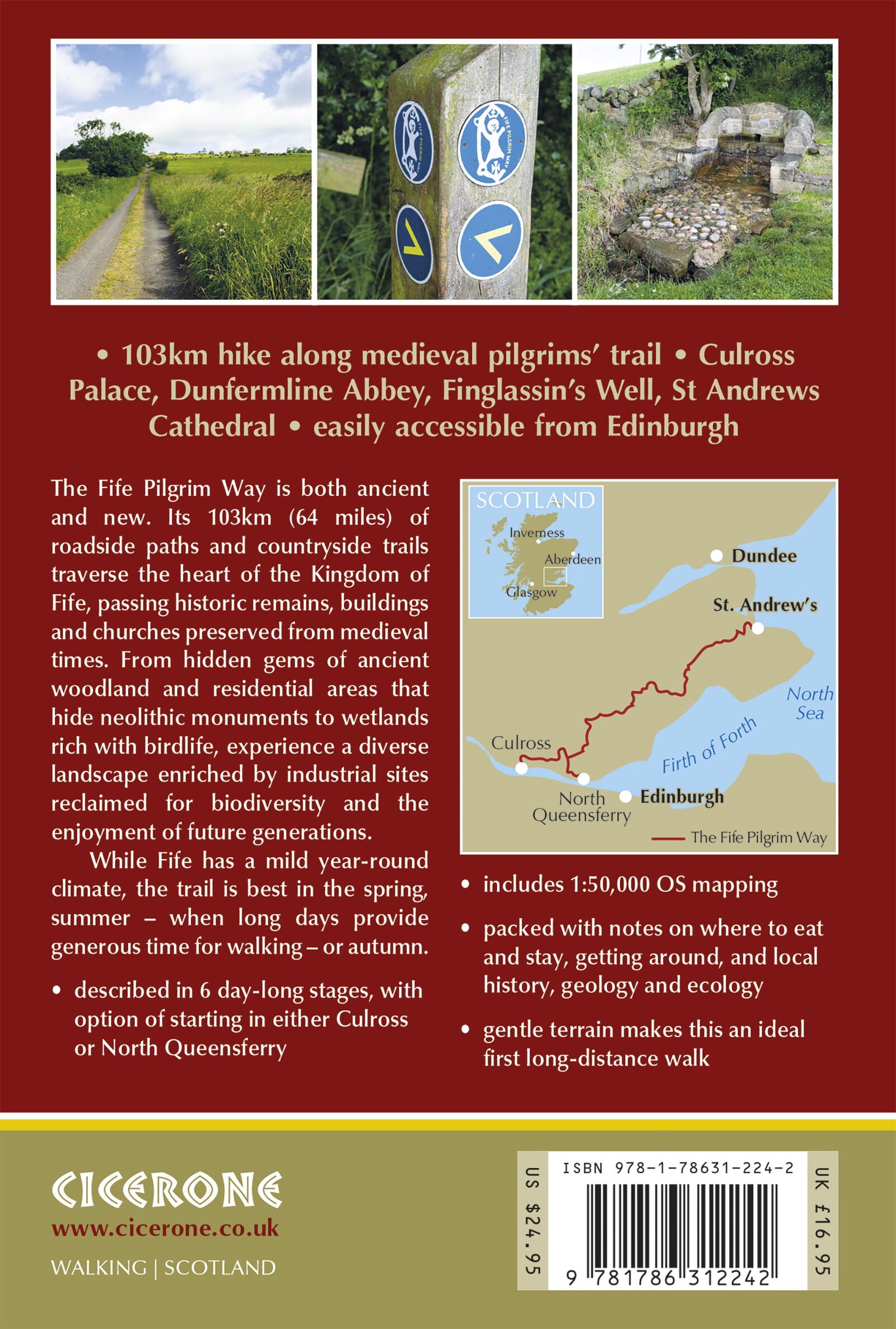 Bakside av Walking the Fife Pilgrim Way