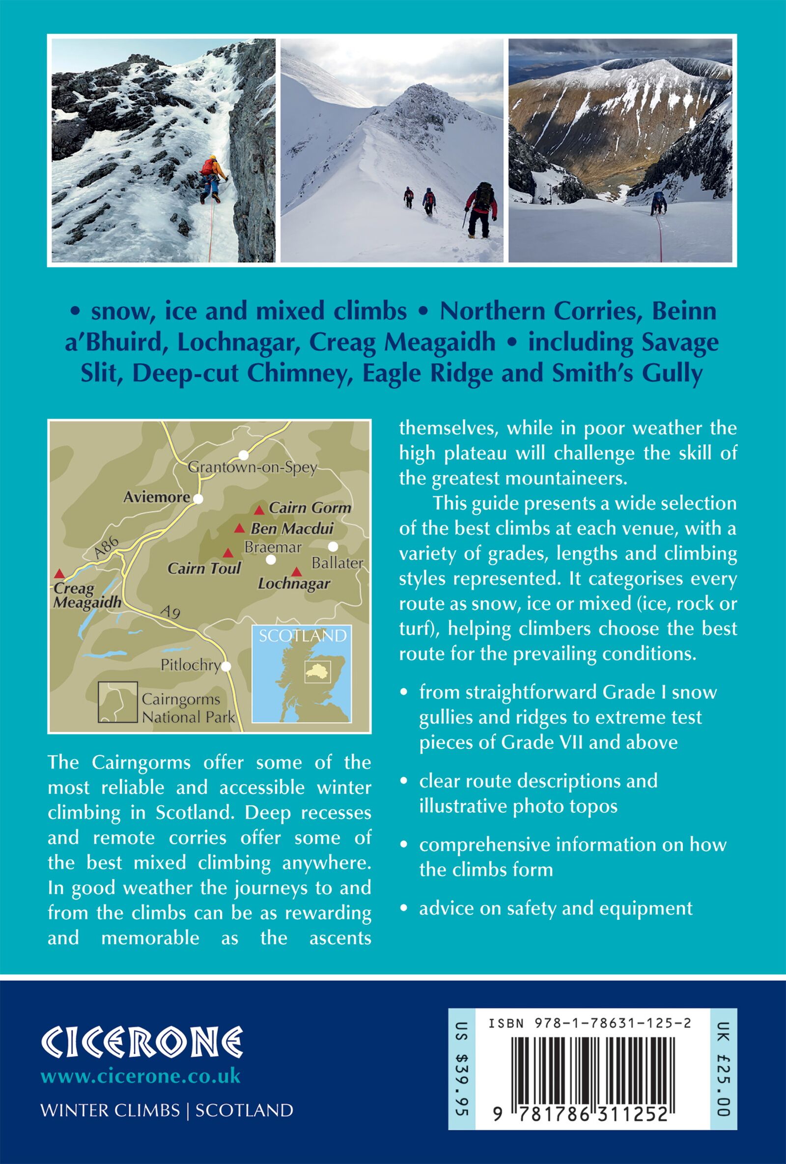 Bakside av Winter Climbs in the Cairngorms