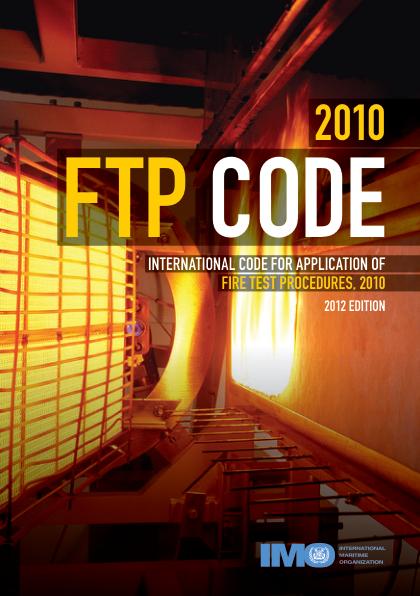 Omslag til 2010 Fire Test Procedures (FTP) Code, 2012 Edition – IMO KC844E