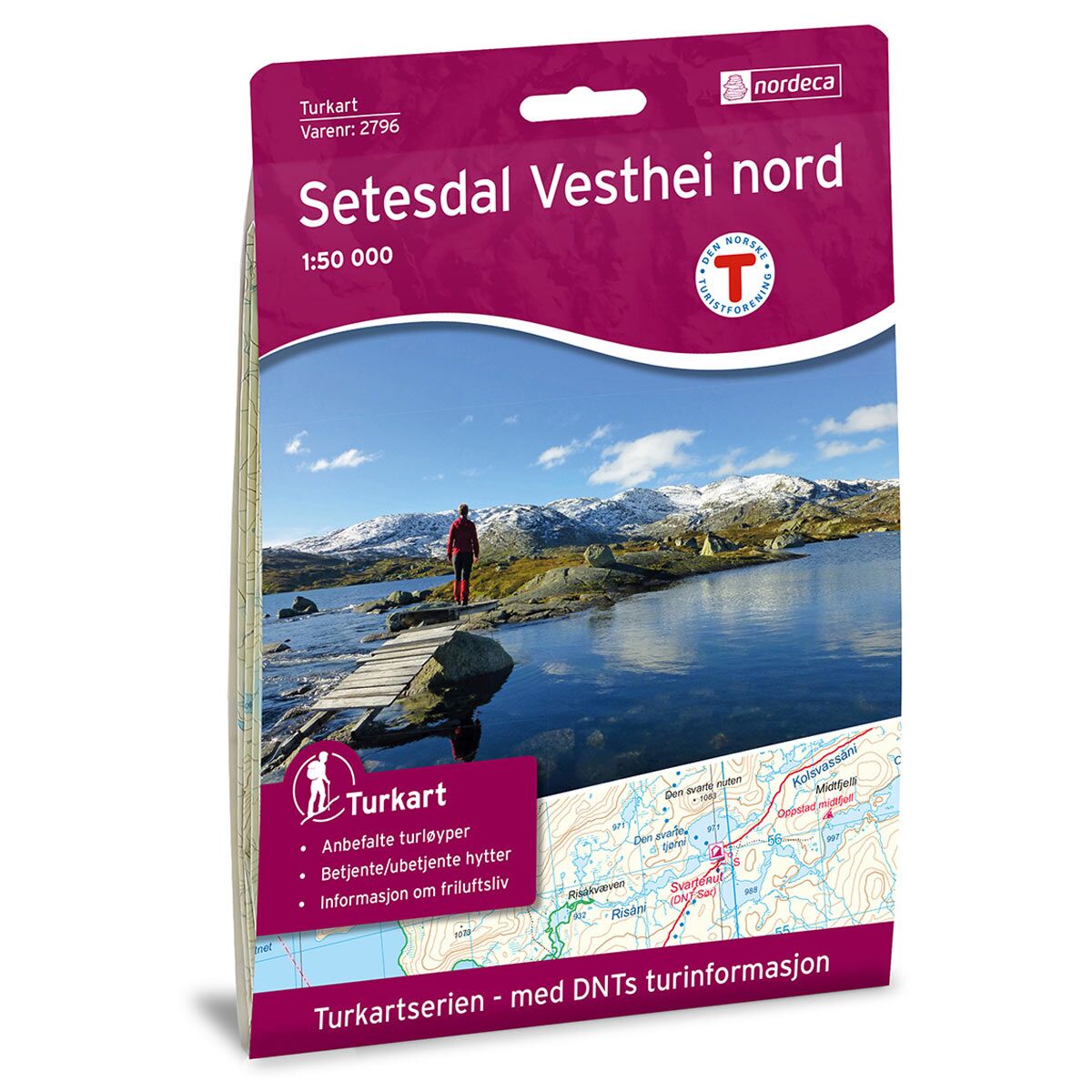 Produktbilde av setesdal vesthei nord dnt turkart