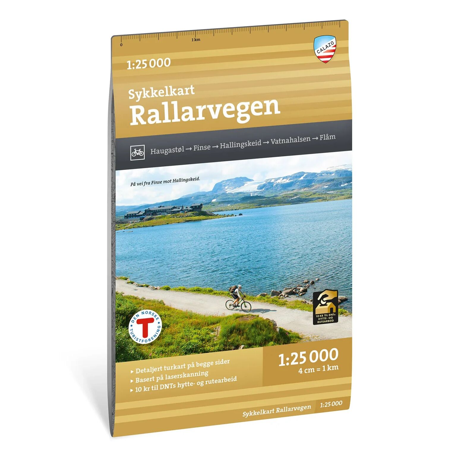 Rallarvegen sykkelkart 1:25 000 Calazo
