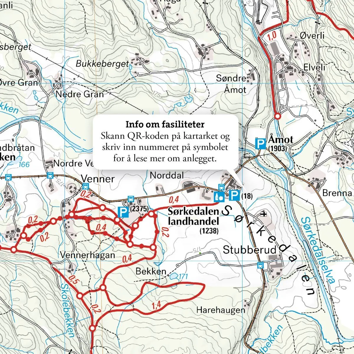 Løypekart Nordmarka sør - Bilde 4
