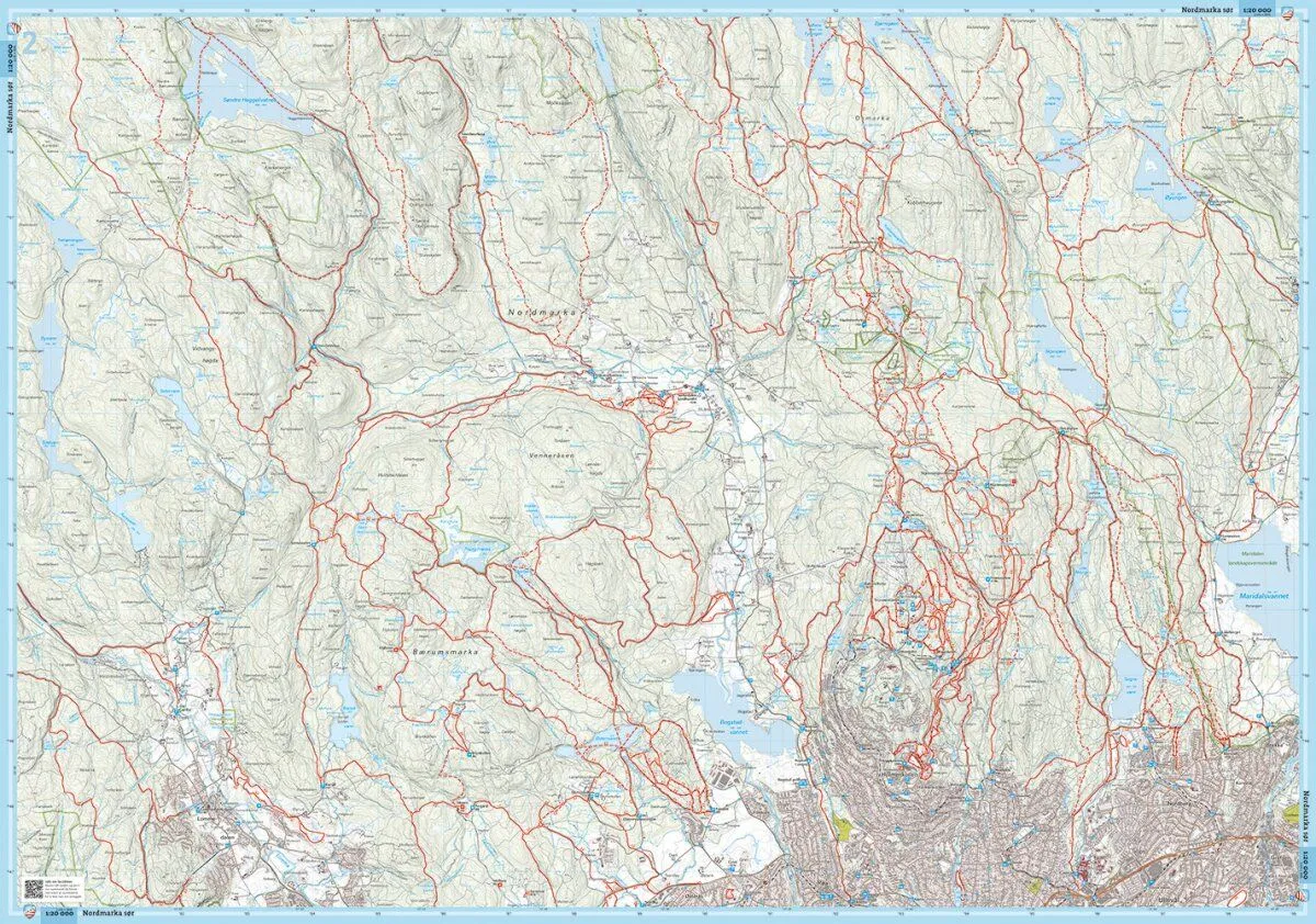 Løypekart Nordmarka sør - Bilde 3