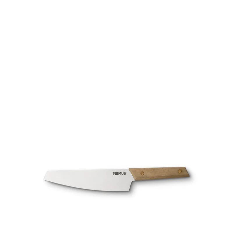 Primus CampFire Knife Large turkniv med rustfritt stålblad og trehåndtak for matlaging ute