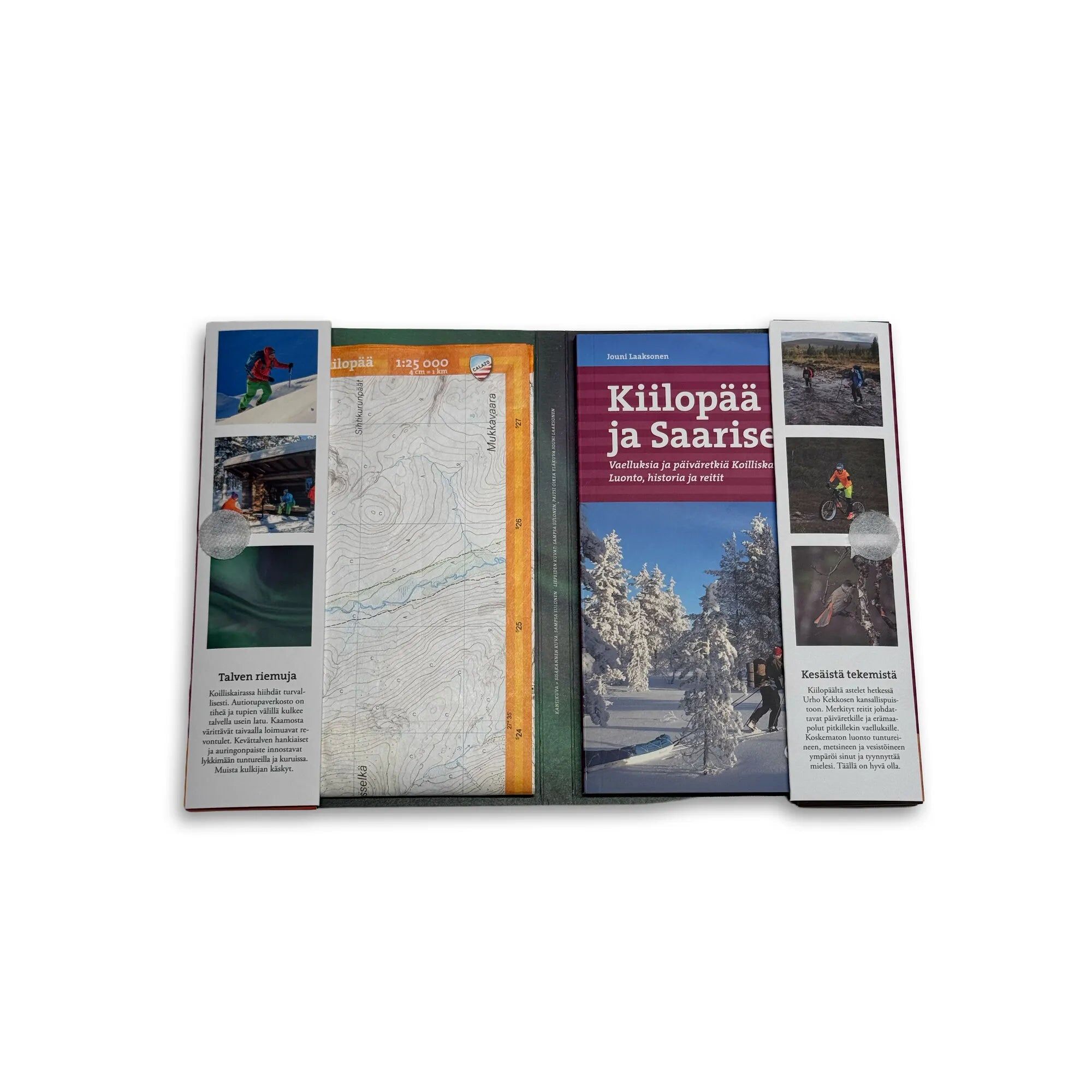 Kiilopää and Saariselkä – hiking guide with map (Finnish) – product illustration 1