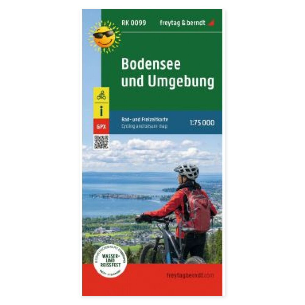 Bodensee og omegn – sykkelkart 1:75 000 (vannfast) – forside