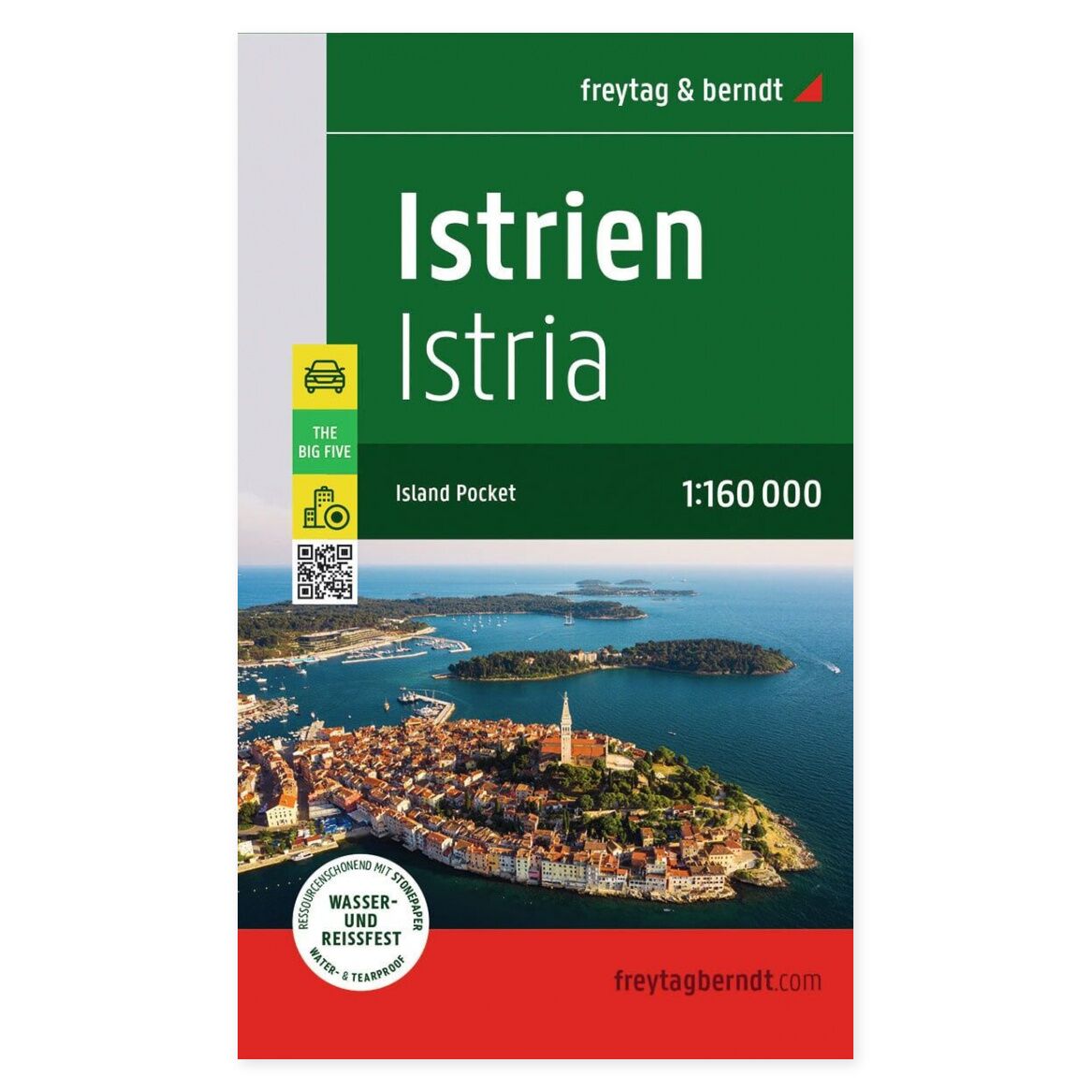 Istria – veikart (lommeformat, flerspråklig) – forside