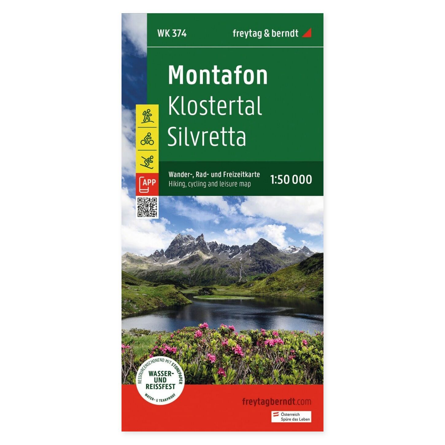 Montafon, Silvretta og Klostertal – turkart 1:50 000 (vannfast) – forside