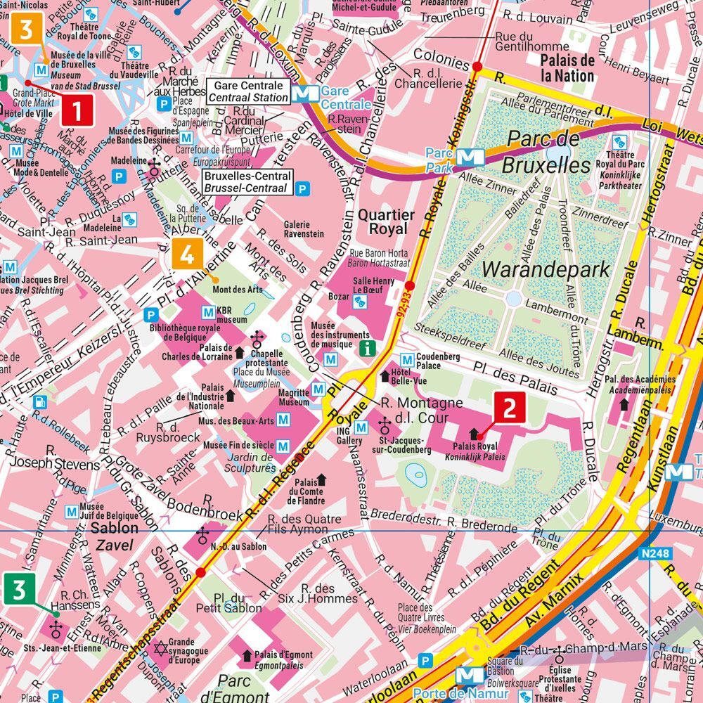 Brussels – City Map (Waterproof, Pocket-sized) – content example 5