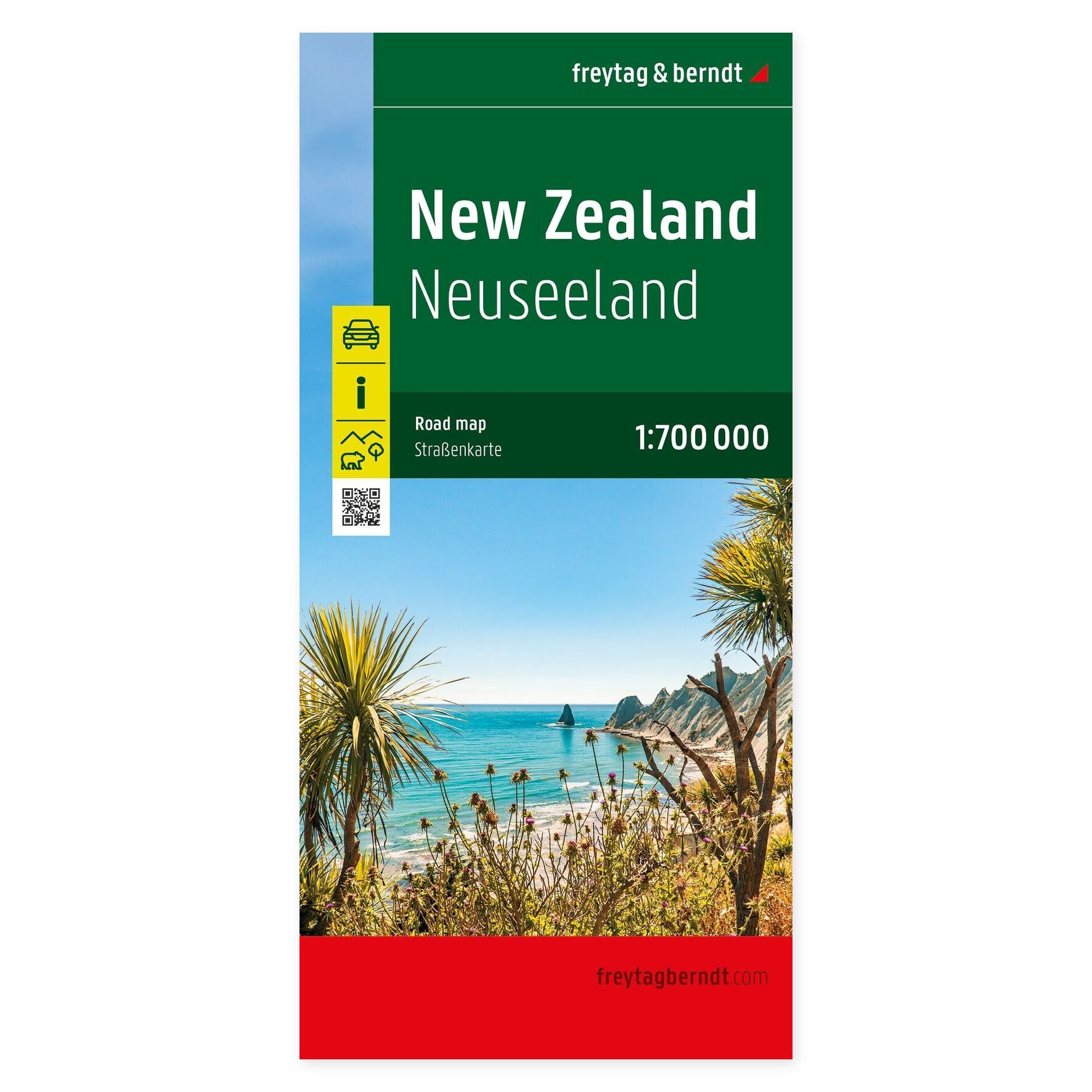 New Zealand – veikart (flerspråklig) – forside