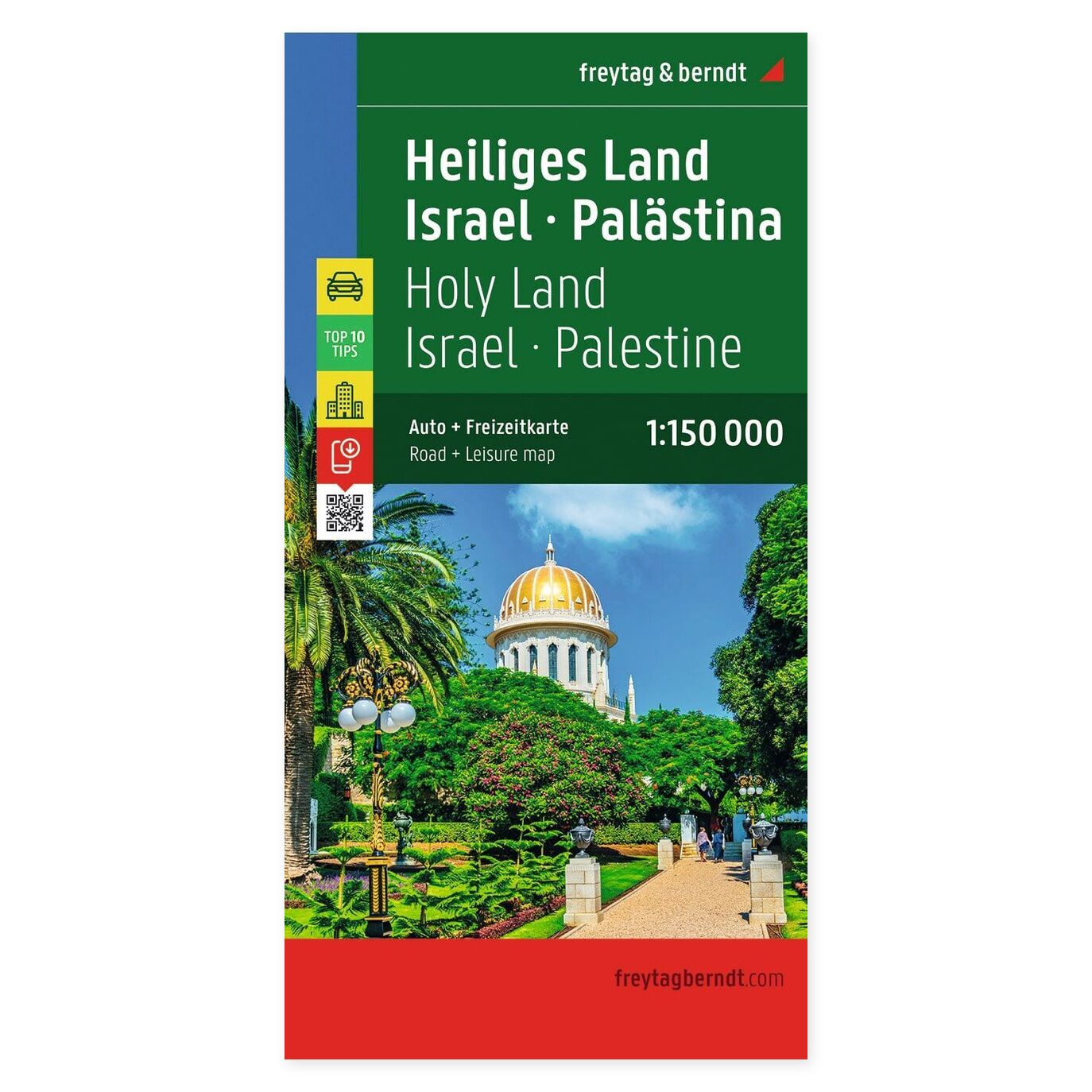 Israel og Palestina – veikart (flerspråklig) – forside