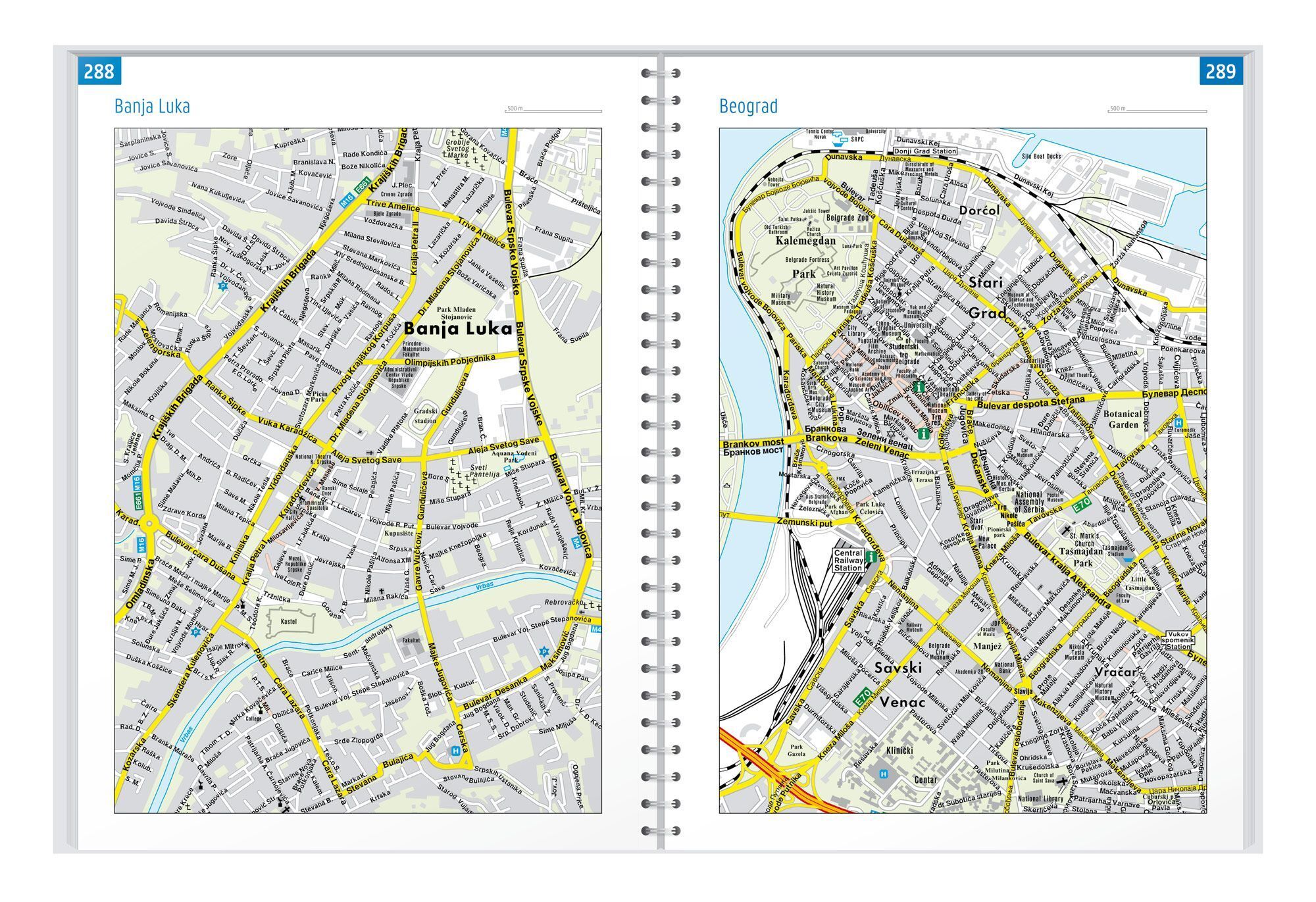Vest-Balkan – veiatlas (flerspråklig) – innholdseksempel 4