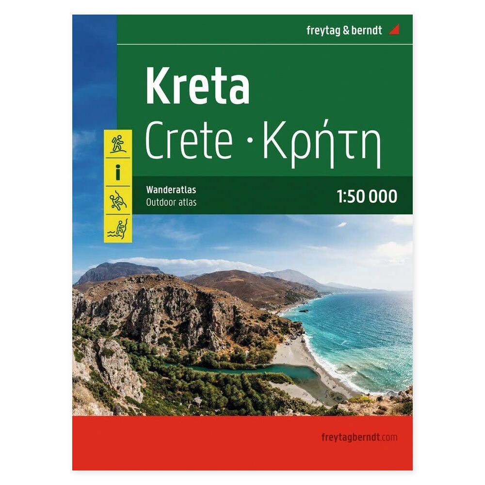 Kreta – turatlas og turguide (tysk) – forside