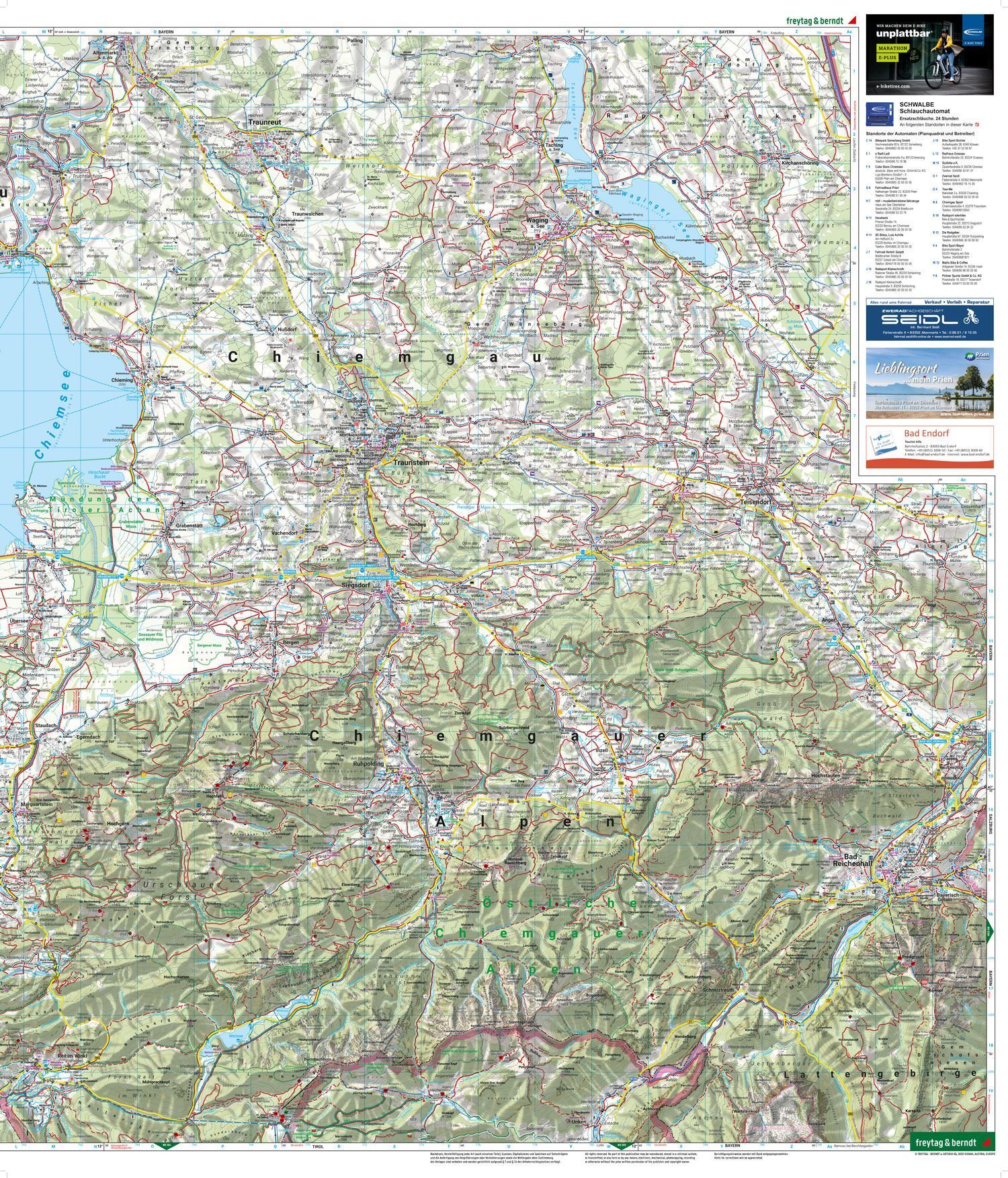 Chiemsee, Simssee, Marquartstein og Traunstein – turkart med infoguide (vannfast) – innholdseksempel 3