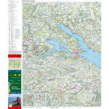 Bodensee og omegn – sykkelkart 1:75 000 (vannfast) – kartutsnitt