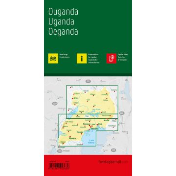 Uganda – veikart (flerspråklig) – bakside