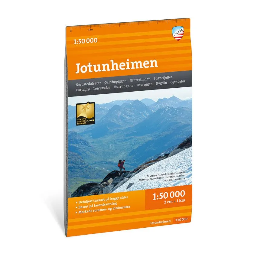 Turkart Jotunheimen 1:50.000