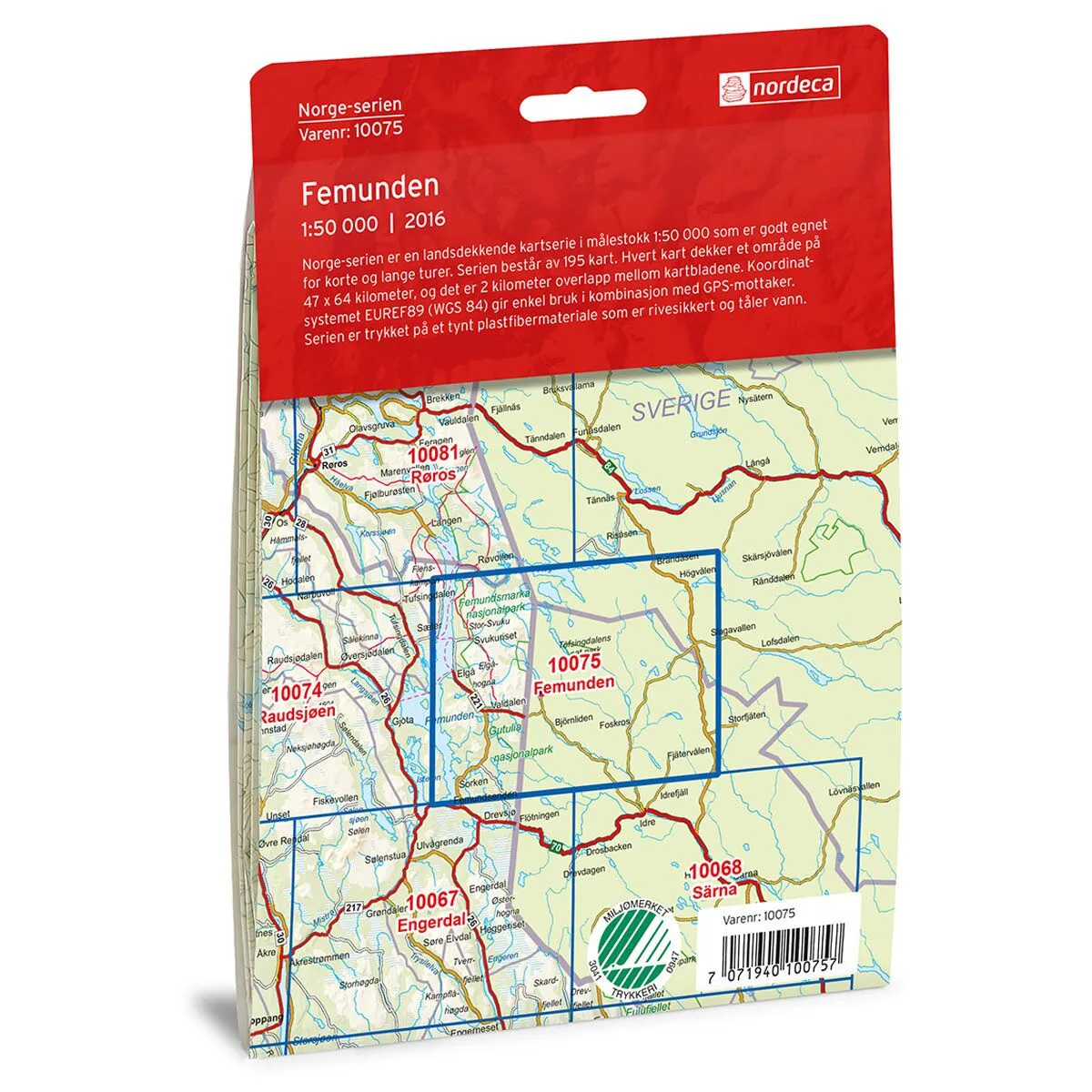 Femunden Norge-serien Turkart - Image 2