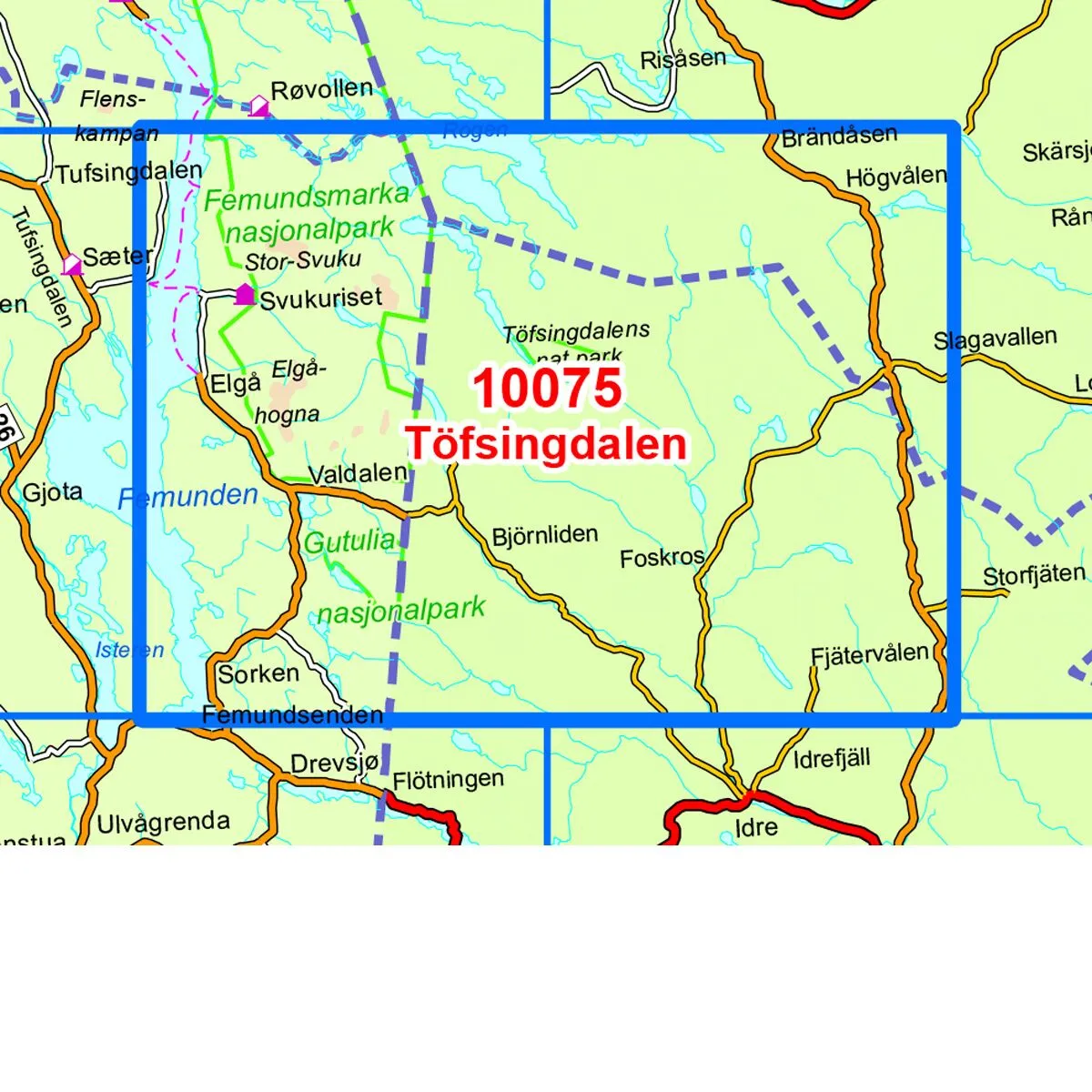 Femunden Norge-serien Turkart - Image 3