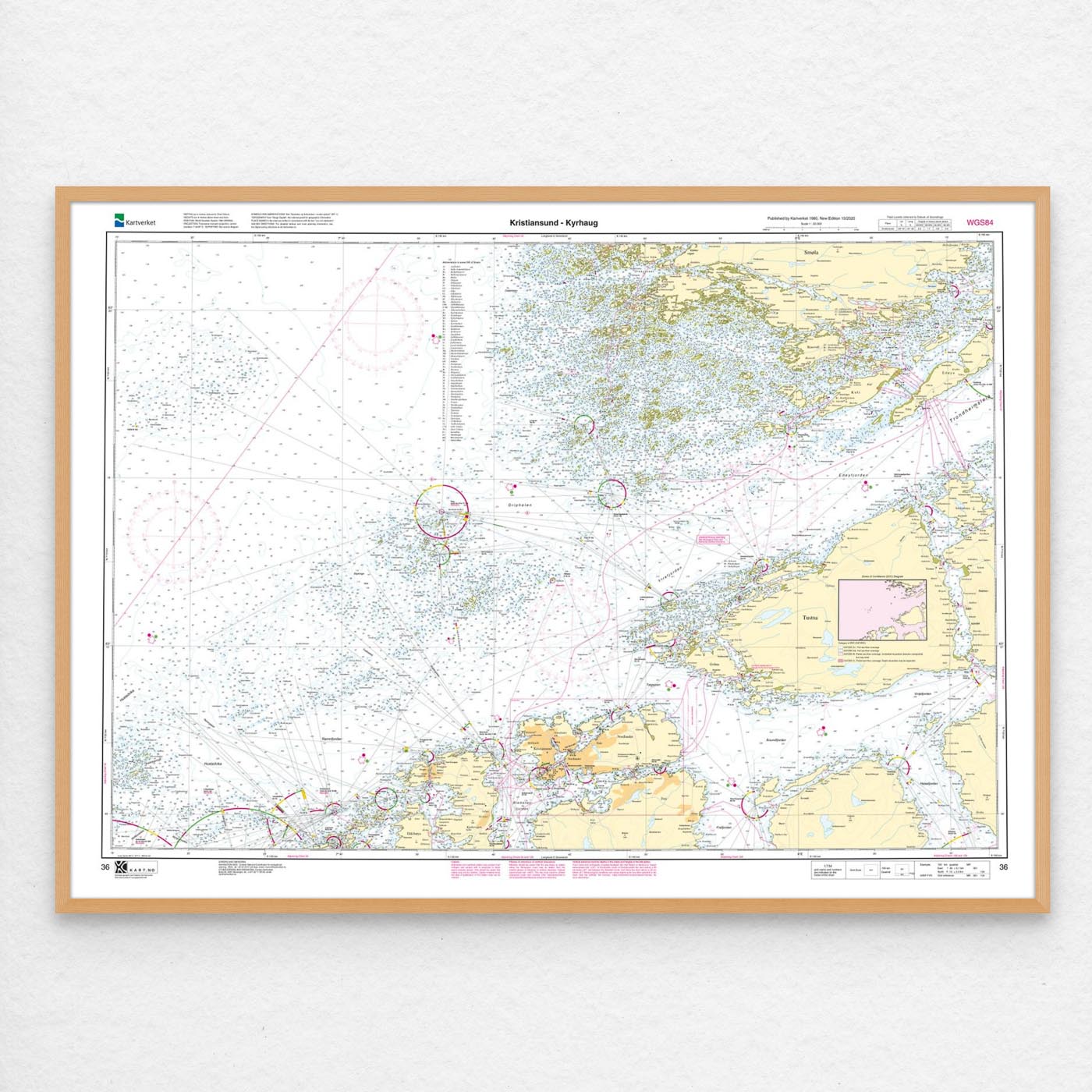 Kartverket - hovedkart 36: Kristiansund – Kyrhaug - Image 2
