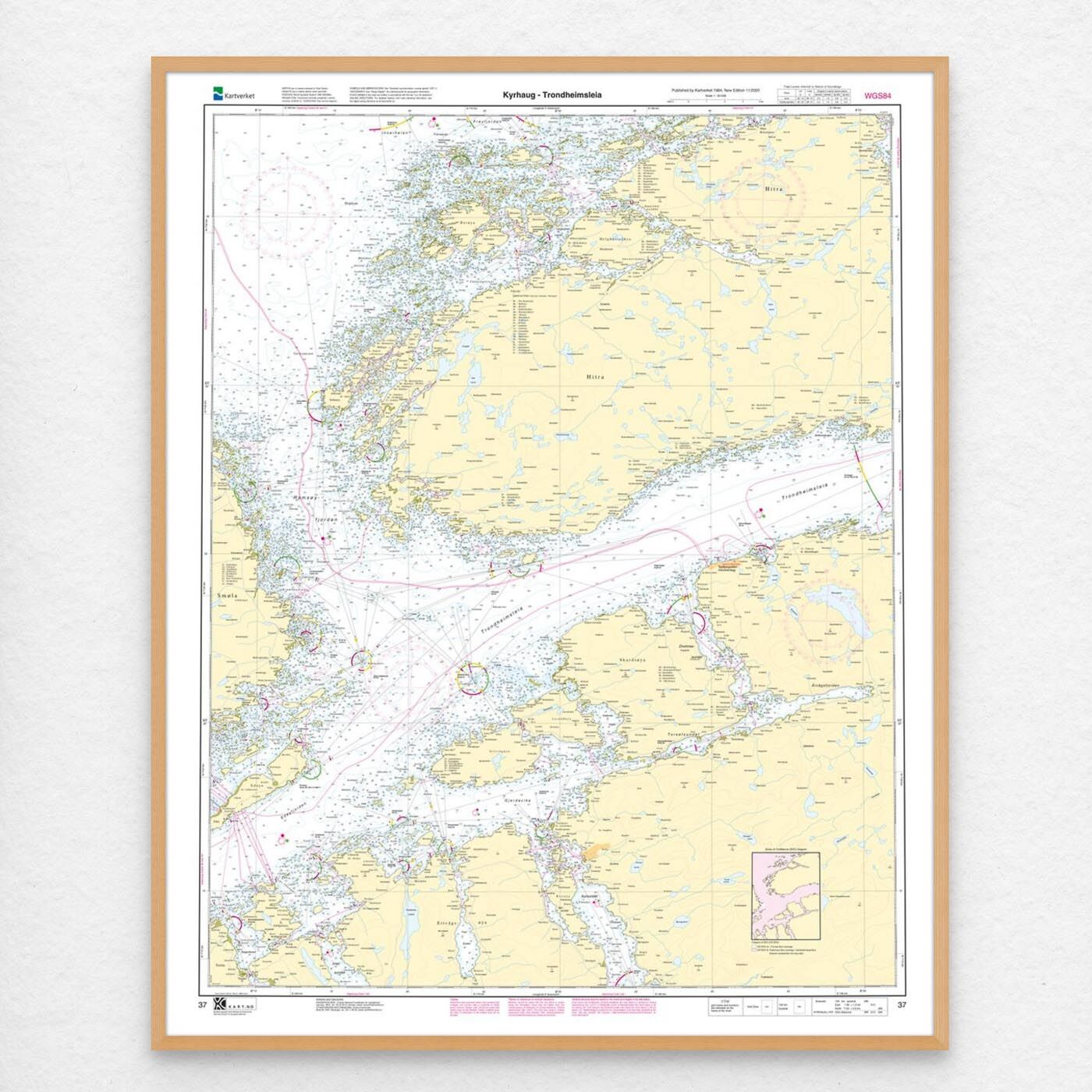 Kartverket - hovedkart 37: Kyrhaug – Trondheimsleia - Image 3