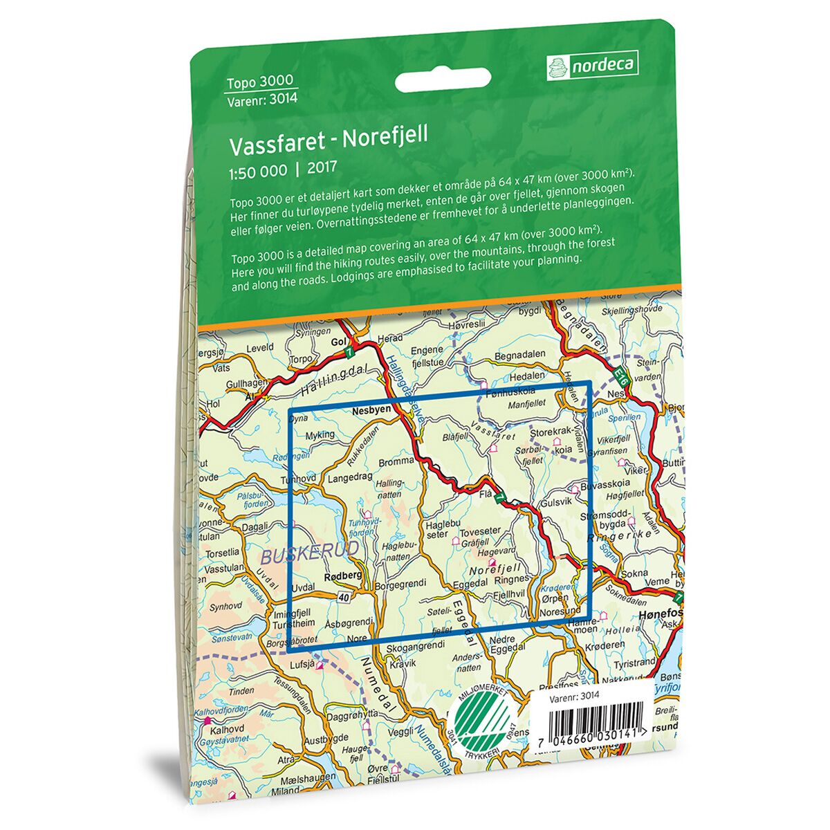 Vassfaret-Norefjell Topo 3000 Turkart - Image 2