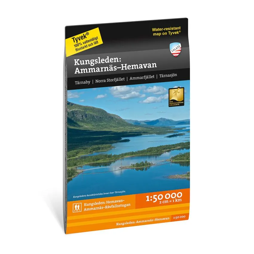 Kungsleden: Ammarnäs - Hemavan 1:50.000