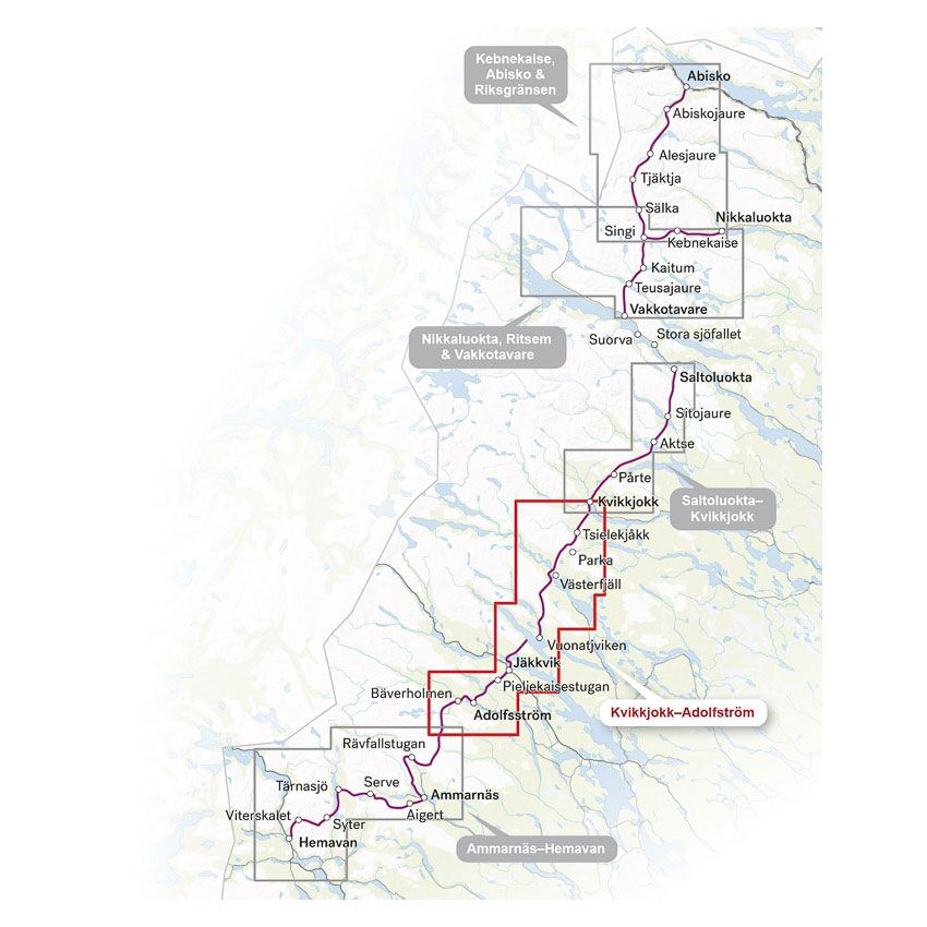 Kungsleden: Kvikkjokk - Adolfström 1:50.000 - Image 2