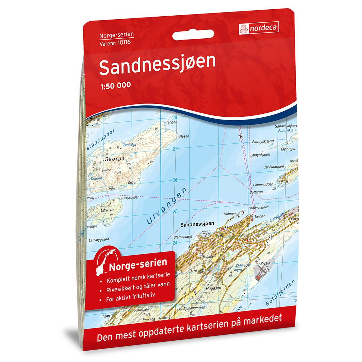 Produktbilde av sandnessjøen norge-serien turkart