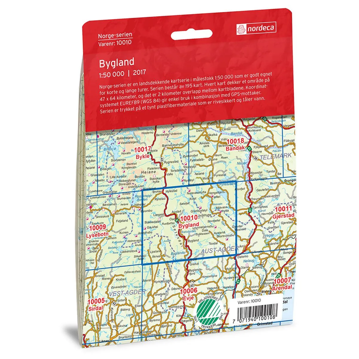 Bygland Norge-serien Turkart - Bilde 2
