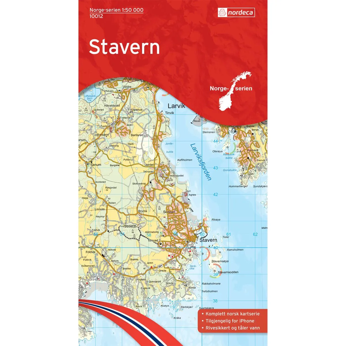 Produktbilde av stavern norge-serien turkart