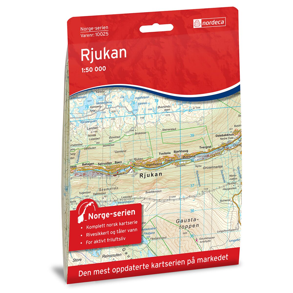 Produktbilde av rjukan norge-serien turkart
