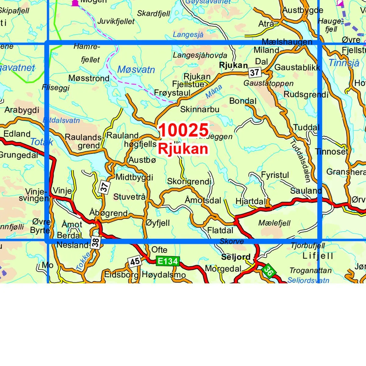 Rjukan Norge-serien Turkart - Bilde 3