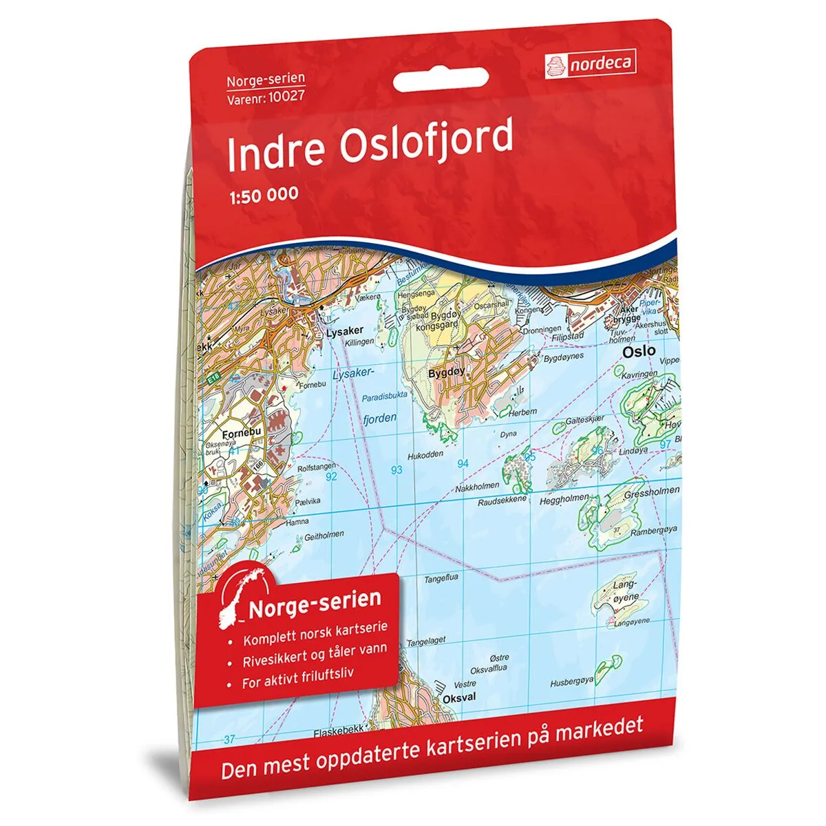 Produktbilde av indre oslofjord norge-serien turkart