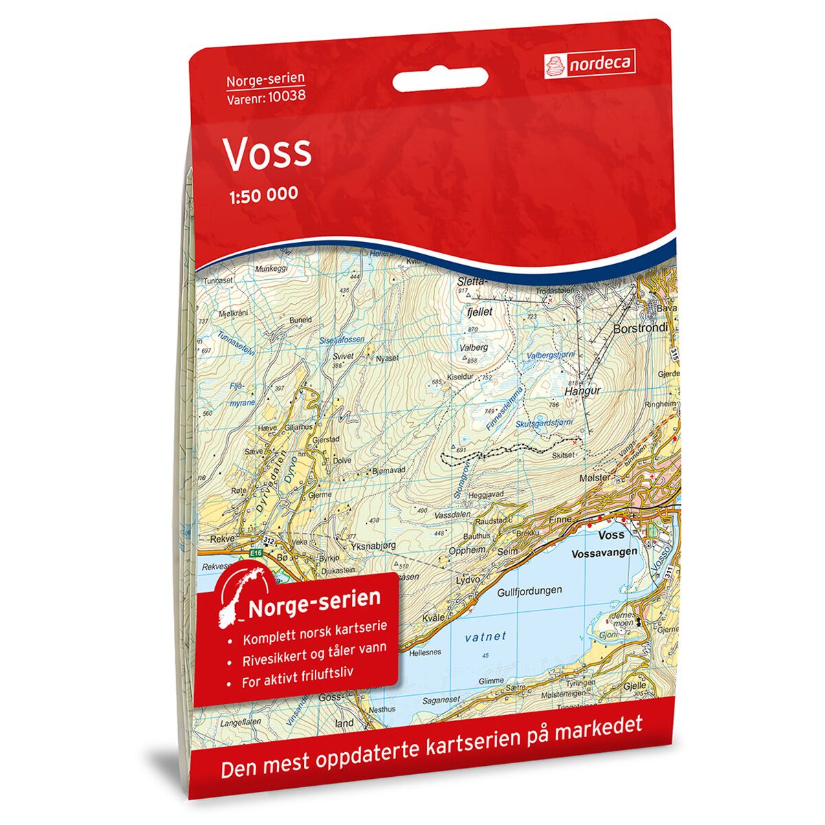 Produktbilde av voss norge-serien turkart