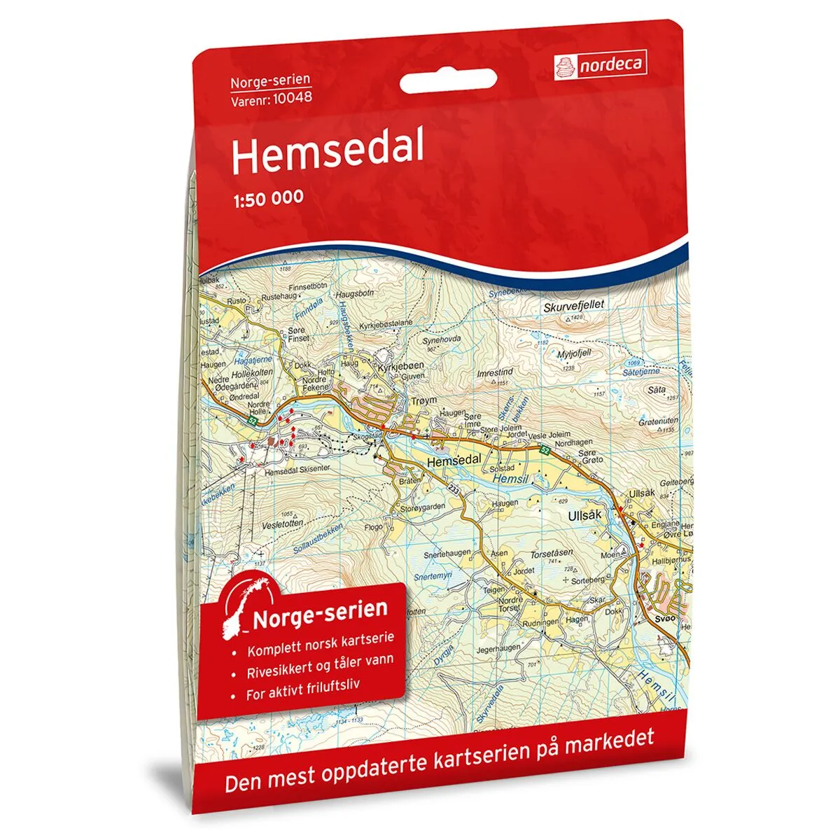 Produktbilde av hemsedal norge-serien turkart