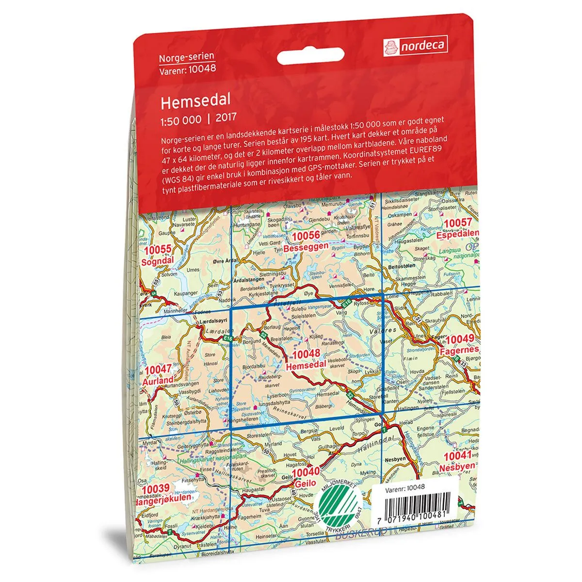 Hemsedal Norge-serien Turkart - Bilde 2