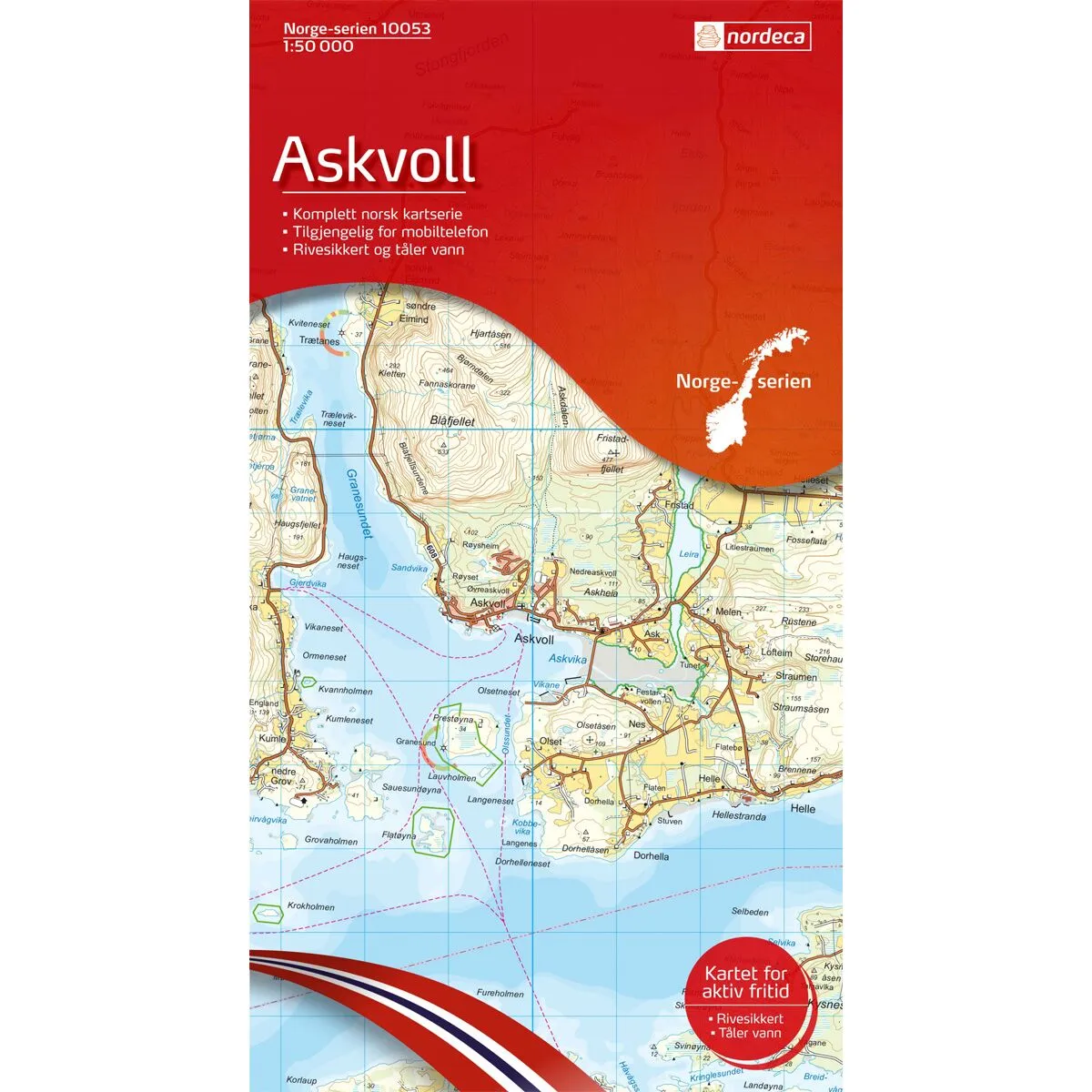 Produktbilde av askvoll norge-serien turkart