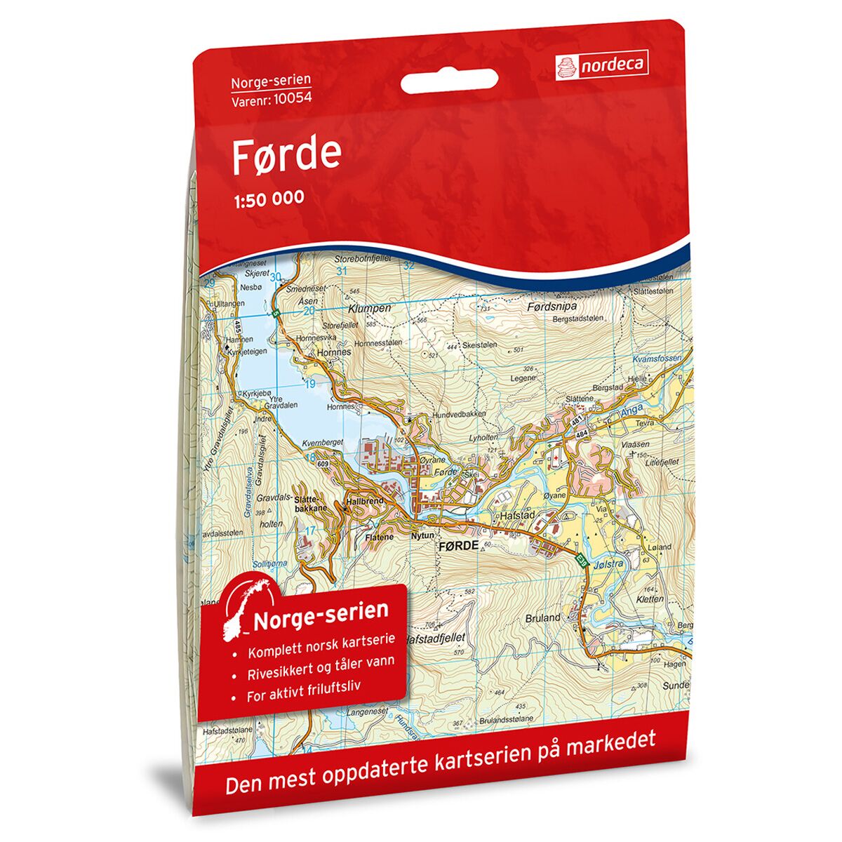 Produktbilde av førde norge-serien turkart